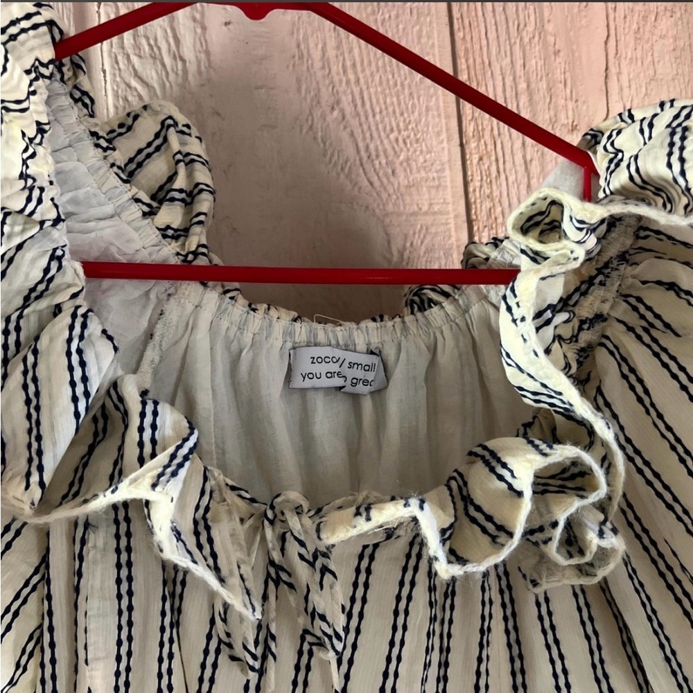 Striped Ruffle Dress - Picture 3 of 4